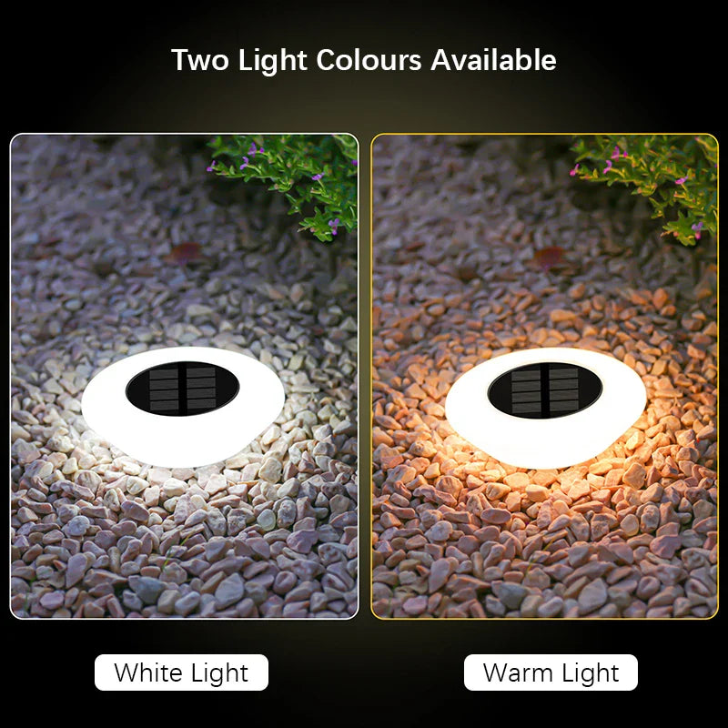 Solar-Bodenleuchte mit 14 LEDs und 360°-Bodenbeleuchtung – 4er-Set Zorenza