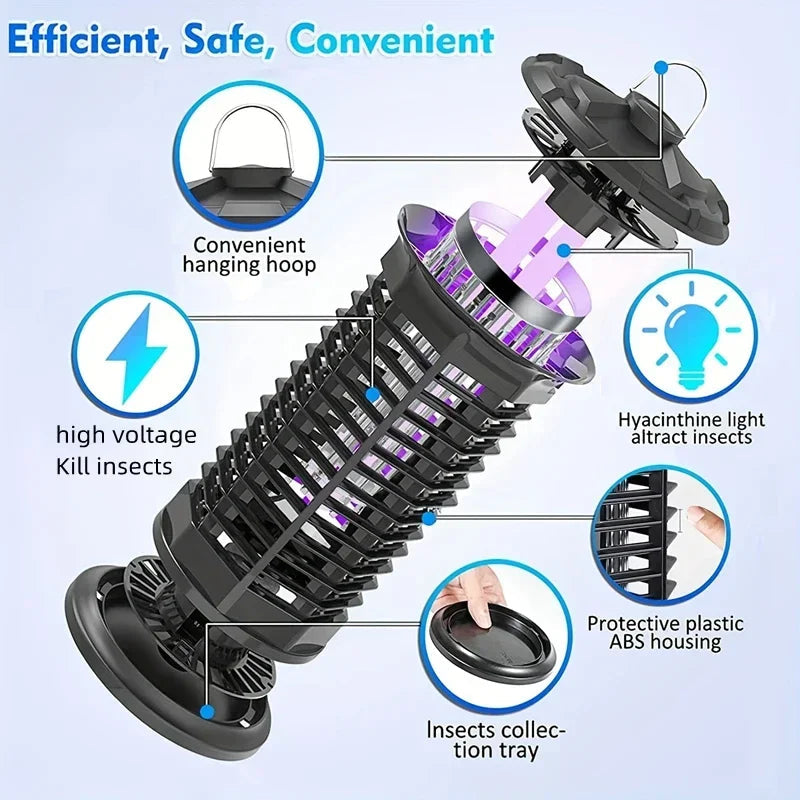 UV-Insektenfänger – Elektrische Mückenfalle mit 360° Schutz -    Zorenza