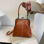 Handtasche Kunstleder mit Vintage-Bügelverschluss -    Zorenza