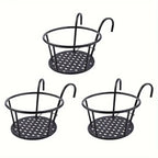 Hängende Balkon-Topfhalter mit Haken – 3er-Set Zorenza