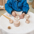 Holz-Spielküchen-Set mit 8 Teilen für Rollenspiele -    Zorenza