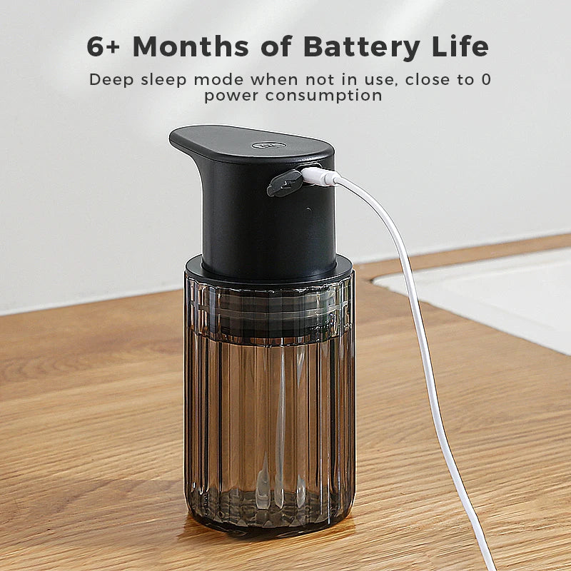 Keuken 300ml Automatische Zeepdispenser USB Oplaadbare Touchless Hand Hoge Capaciteit Wasmiddel Badkamer Dispenser Zorenza