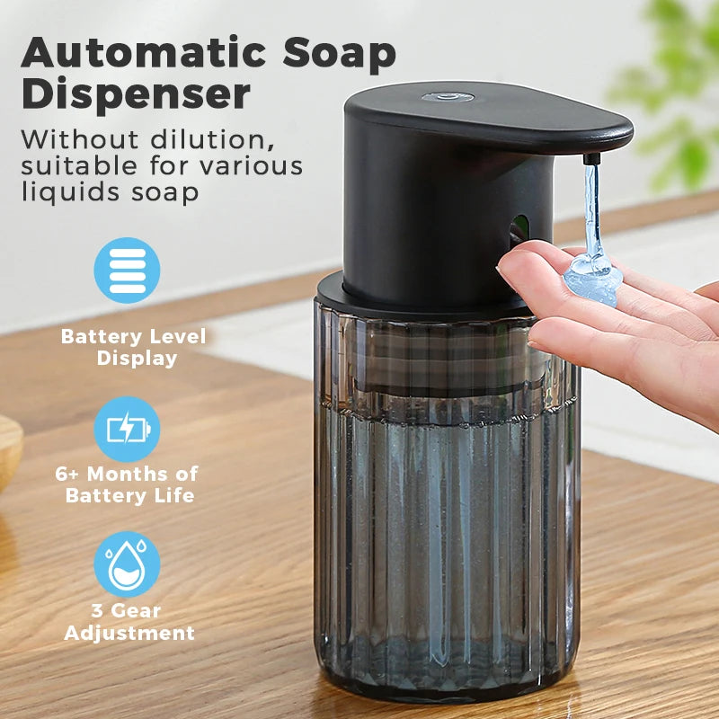 Keuken 300ml Automatische Zeepdispenser USB Oplaadbare Touchless Hand Hoge Capaciteit Wasmiddel Badkamer Dispenser Zorenza