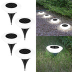 Solar-Bodenleuchte mit 14 LEDs und 360°-Bodenbeleuchtung – 4er-Set Zorenza