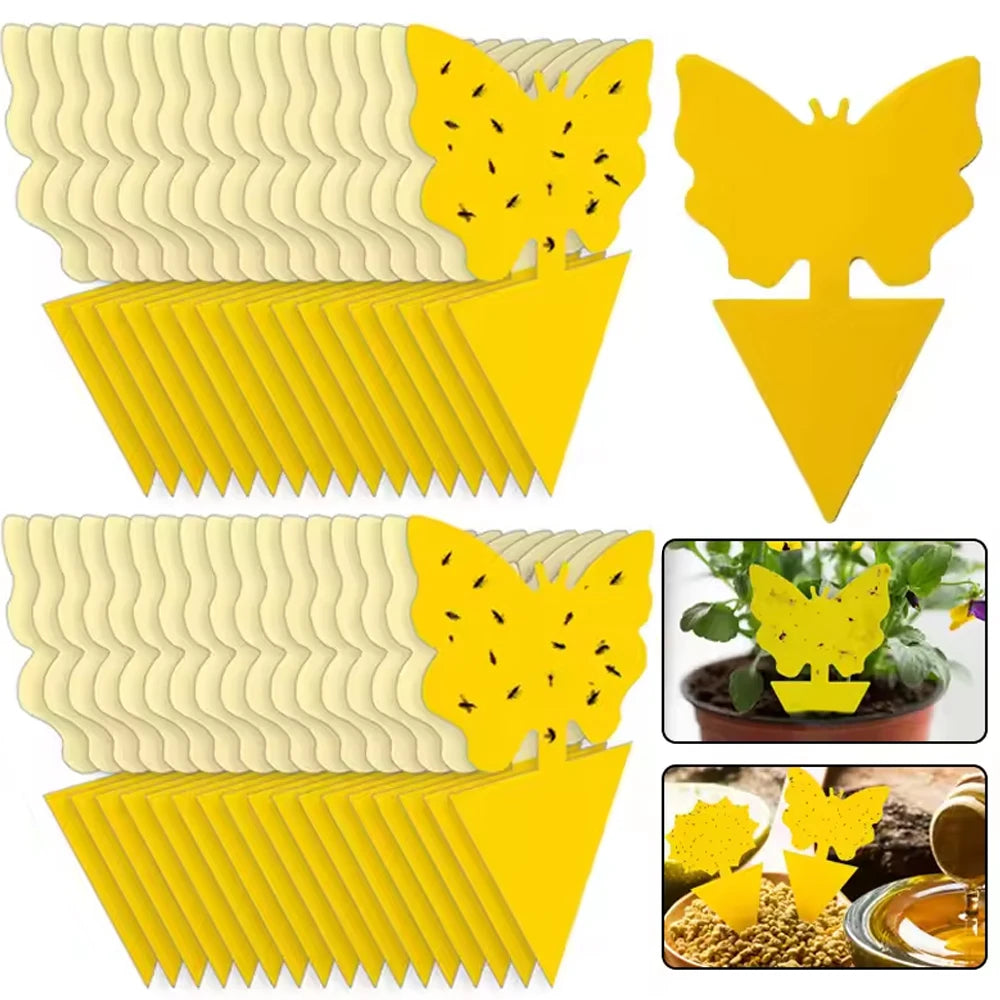 Gelbe Klebefallen Schmetterling – 2 Formen,cm -    Zorenza