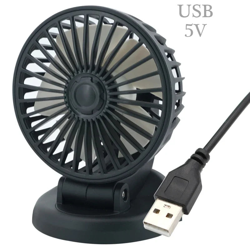 Auto-Ventilator 12V/24V/5V – Drehbar mit Zigarettenanzünder oder USB -    Zorenza
