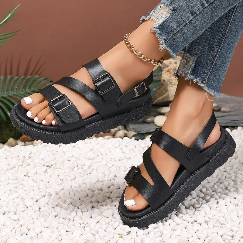 Sandalen für Damen mit rutschfester Sohle und Fußgewölbestütze -    Zorenza
