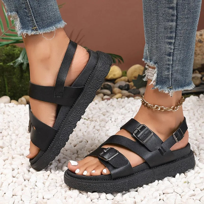 Sandalen für Damen mit rutschfester Sohle und Fußgewölbestütze -    Zorenza