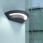 LED Außenwandleuchte Schwarz - Wetterfest & Energiesparend -    Zorenza