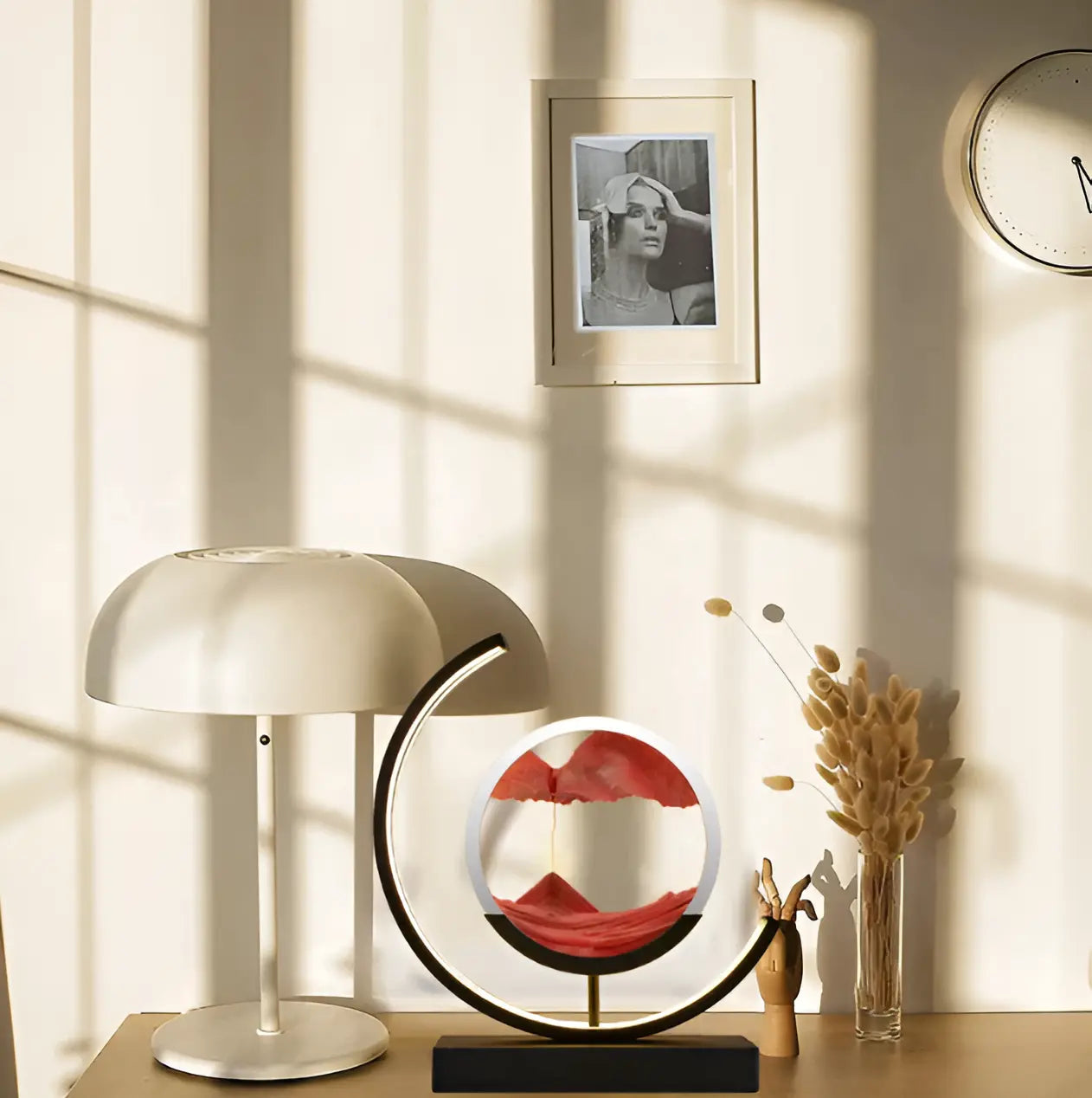 Sandlampe mit LED-Beleuchtung und Fernbedienung Zorenza