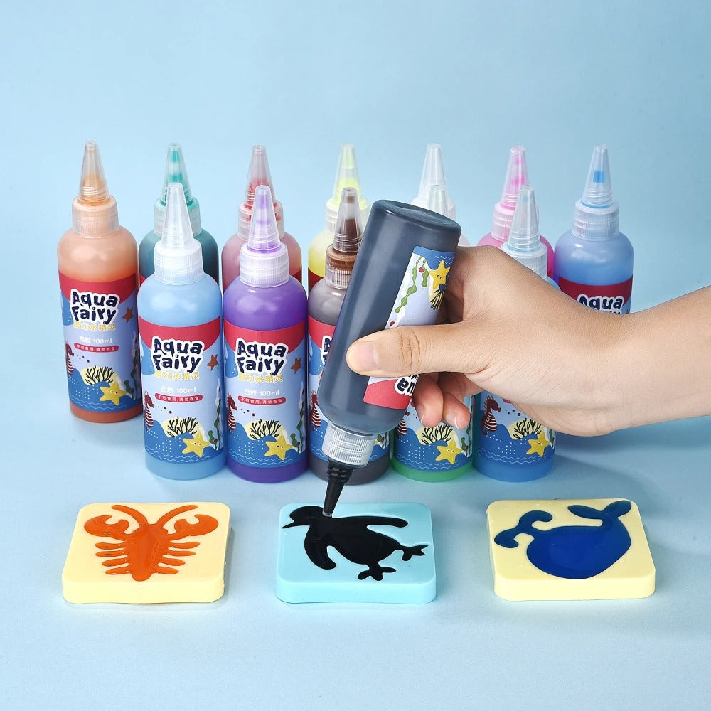 Kreativset Unterwasser-Formen mit Farben und Gießformen -    Zorenza