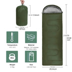 Schlafsack Outdoor 4-Jahreszeiten wasserdicht ultraleicht -    Zorenza
