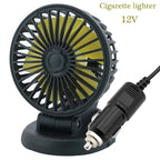 Auto-Ventilator 12V/24V/5V – Drehbar mit Zigarettenanzünder oder USB -    Zorenza