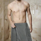 Badehandtuch-Wrap mit Klettverschluss und Tasche -    Zorenza
