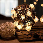LED Lichterkette Kristallkugeln Warmweiß -    Zorenza