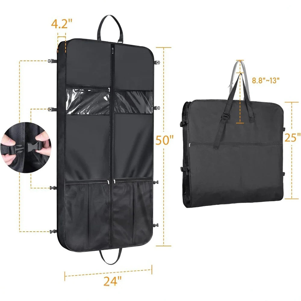 Kleidersack faltbar mit mehreren Taschen für Reisen -    Zorenza