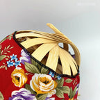 Faltbarer Sonnenhut Bambus mit Blumenmuster -    Zorenza