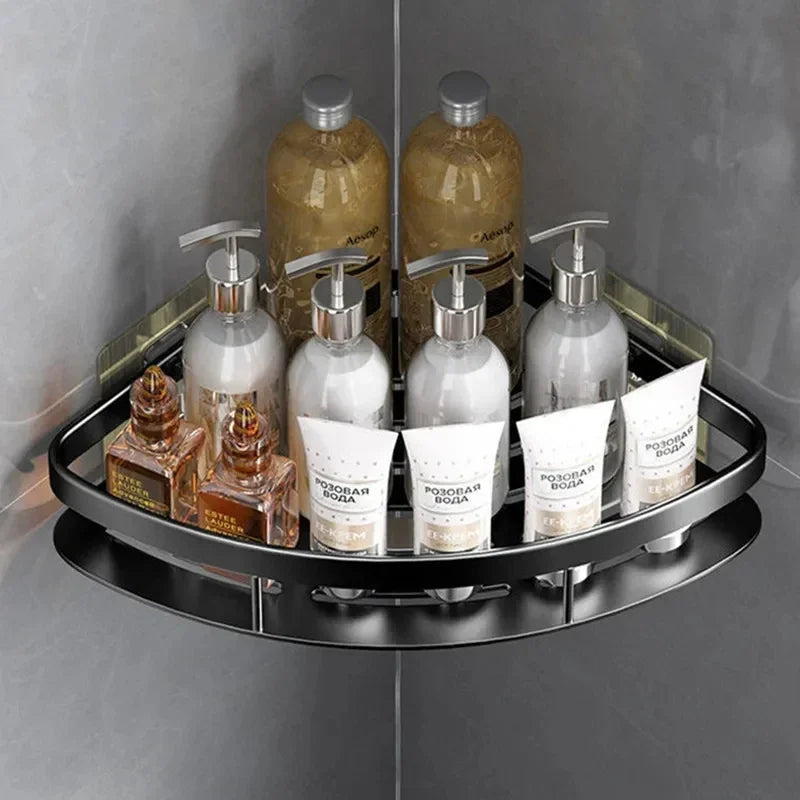 Eckregal Aluminium ohne Bohren für Dusche und Bad -    Zorenza