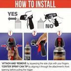 Sprühdosen-Griff Ergonomisch – Lackier-Trigger für Spraydosen -    Zorenza