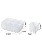 Kühlschrank-Frischhaltebox mit Ablaufeinsatz und Deckel – 6 Fächer Zorenza