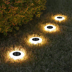Solar-Bodenleuchte mit 14 LEDs und 360°-Bodenbeleuchtung – 4er-Set Zorenza