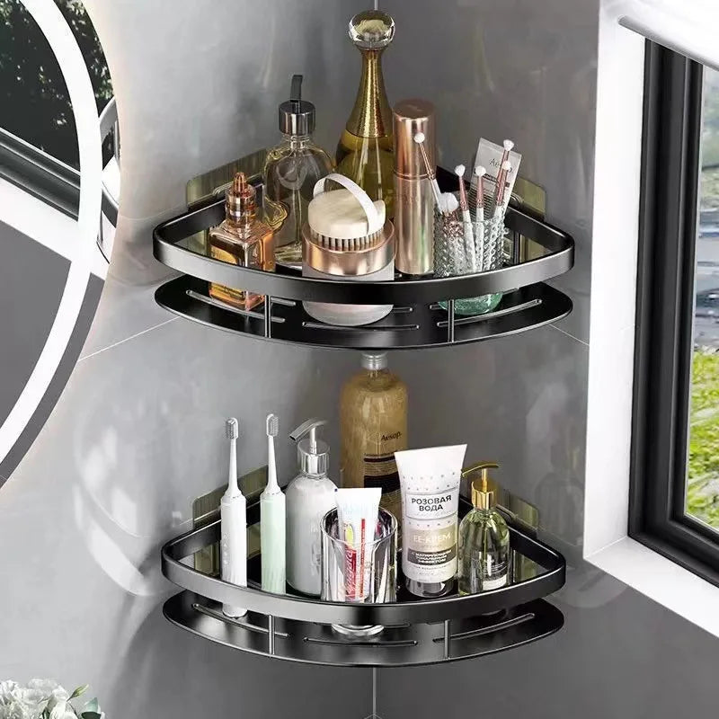 Eckregal Aluminium ohne Bohren für Dusche und Bad -    Zorenza