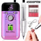45000 RPM oplaadbare elektrische nagelboormachine Professionele nagelboren voor gelnagels Polish Draagbare nagelvijl manicure tool Zorenza