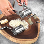 Edelstahl-Rotationsreibe – Handkurbel für Käse und Gemüse Zorenza