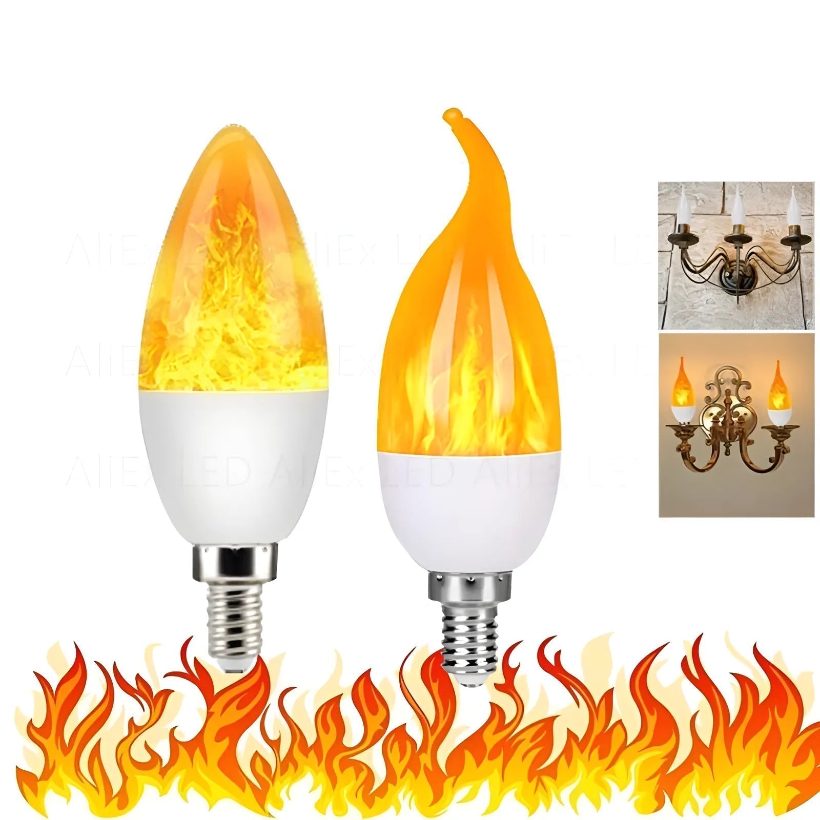 LED Flammenlampe mit beweglichem Flammeffekt -    Zorenza