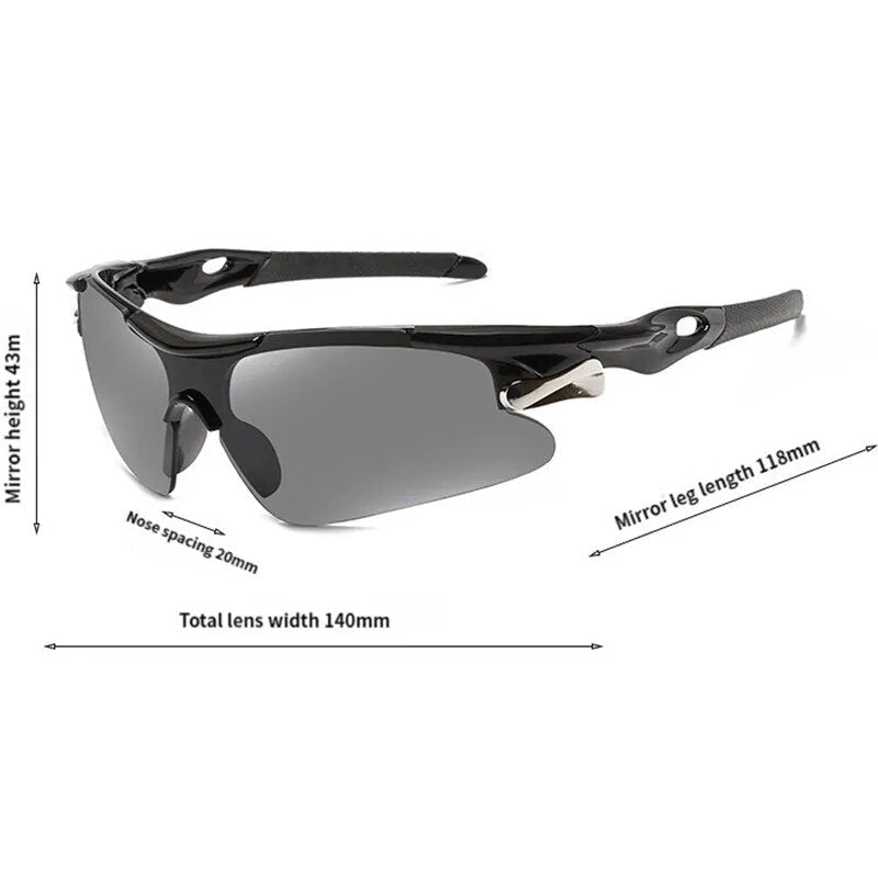 Sportbrille Fahrrad winddicht mit UV-Schutz -    Zorenza