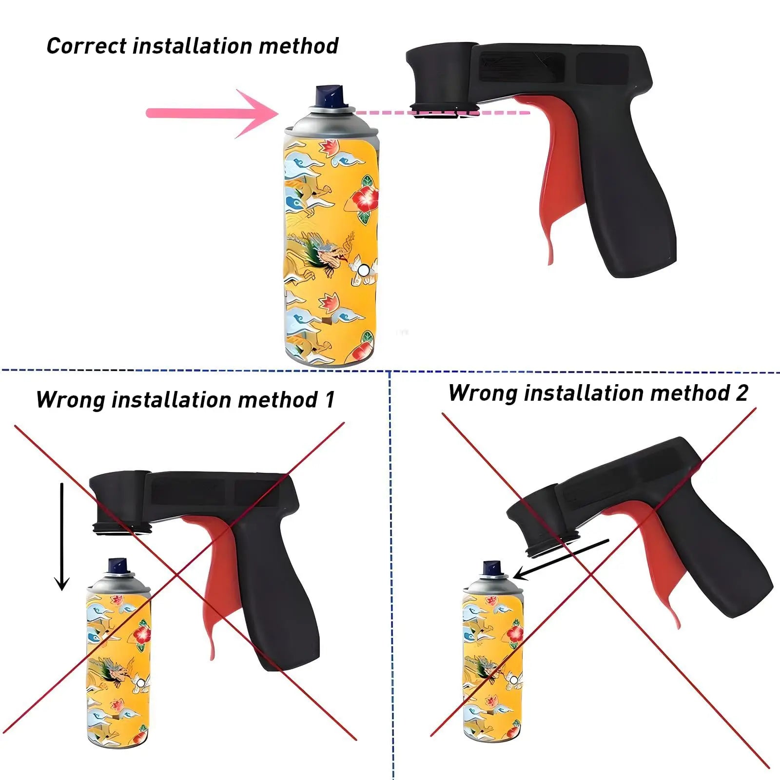 Sprühdosen-Griff Ergonomisch – Lackier-Trigger für Spraydosen -    Zorenza