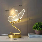 Schmetterling LED-Tischleuchte mit Acrylflügeln – Warmes Dekoratives Licht Zorenza