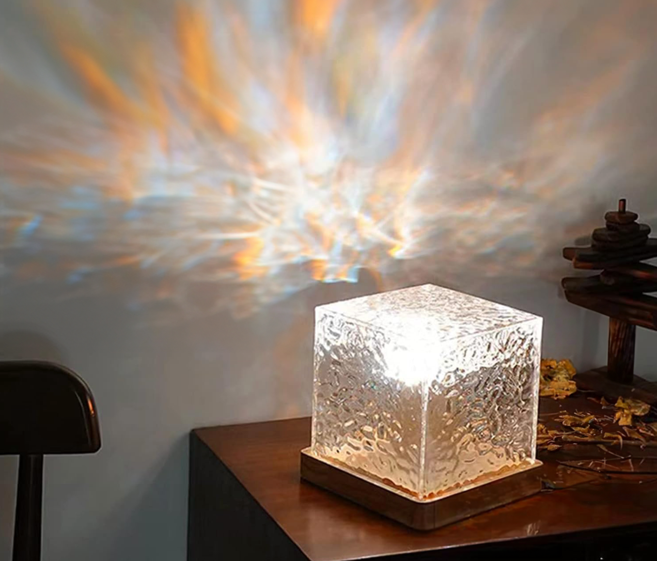 Wellenlampe mit 16 Farben – Atmosphärelicht mit Fernbedienung -    Zorenza