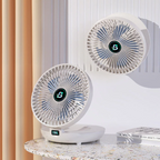 Tischventilator USB – Kompakt, leise, wiederaufladbar -    Zorenza