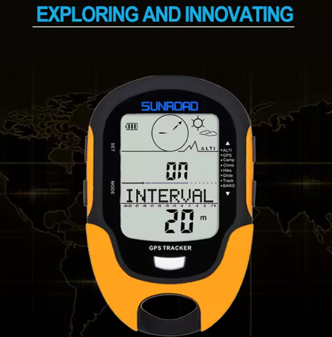 GPS-Tracker Outdoor mit Höhenmesser und Barometer -    Zorenza