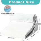 Keilkissen mit Memory-Foam und Nackenstütze – 3-in-1 -    Zorenza