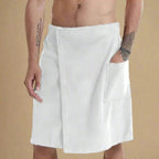 Badehandtuch-Wrap mit Klettverschluss und Tasche -    Zorenza