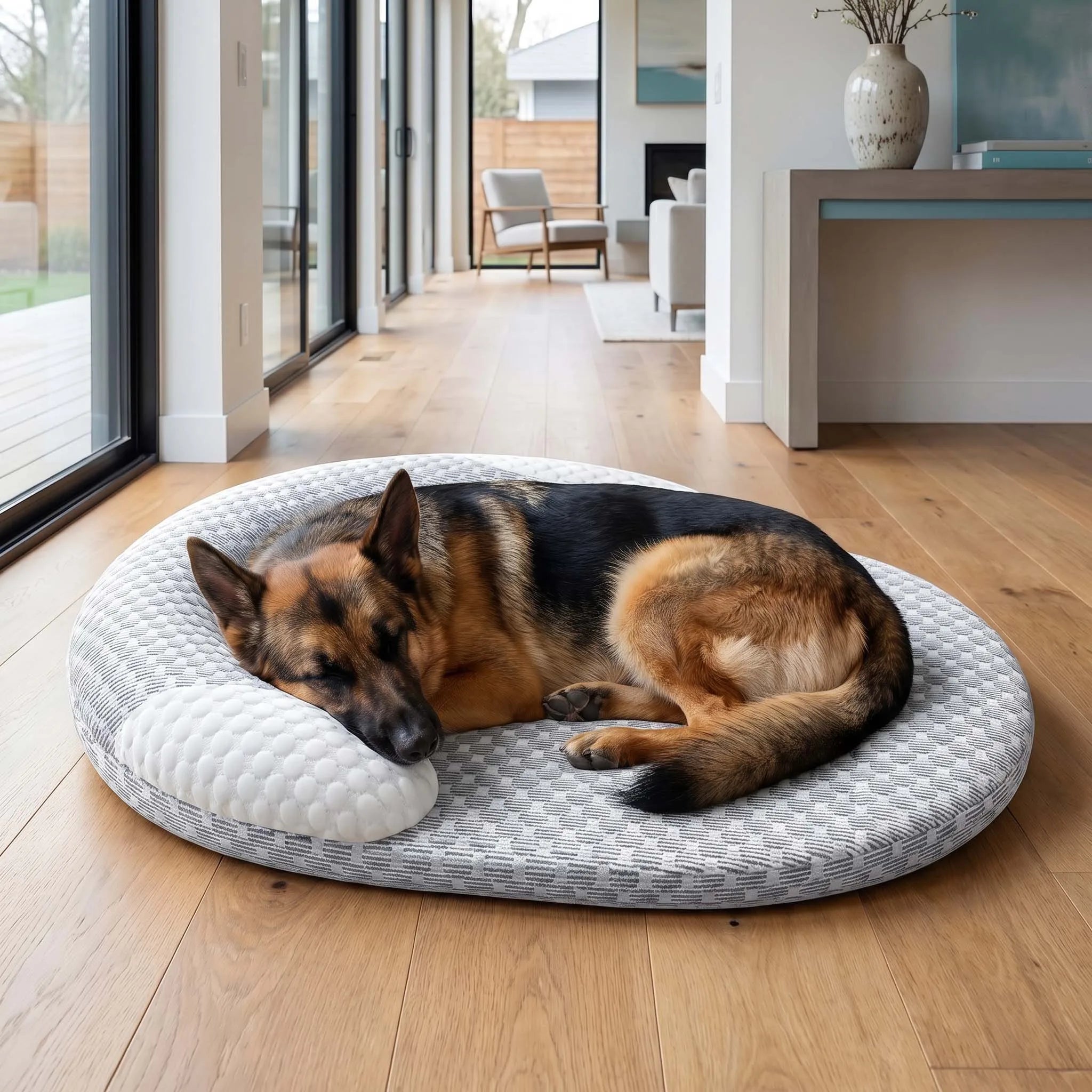 Kühlbett für Hunde und Katzen – oval, atmungsaktiv -    Zorenza