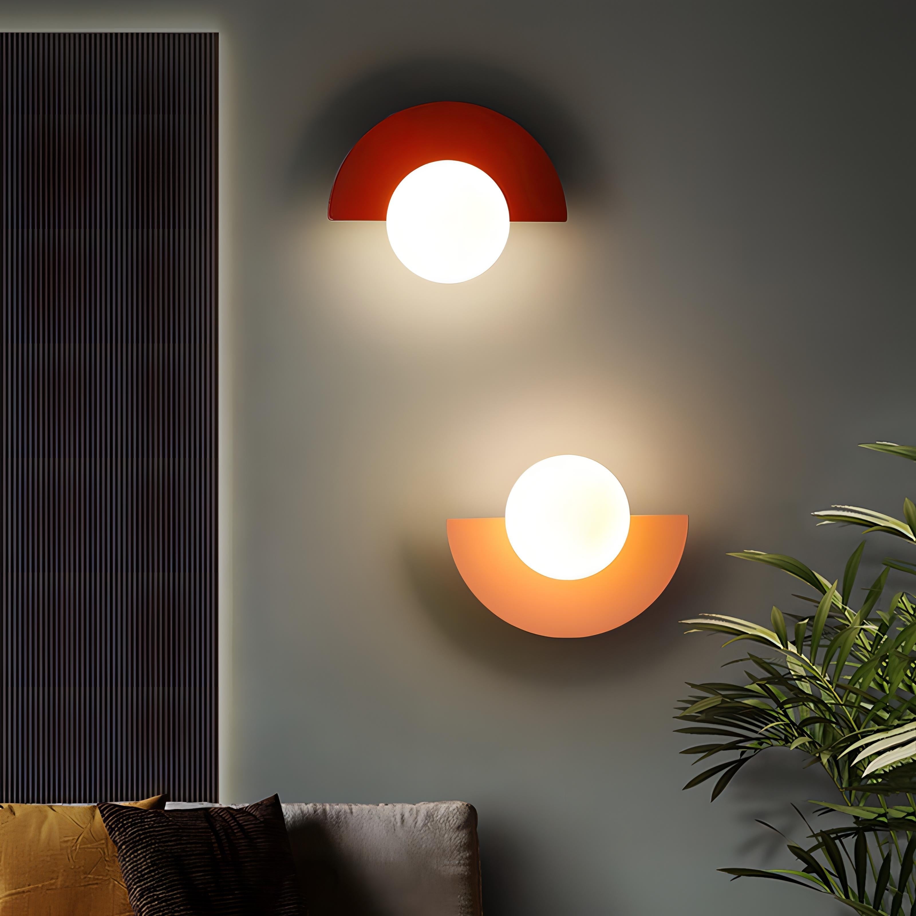Wandleuchte Nordic Design mit LED-Kugel -    Zorenza
