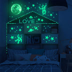 Leuchtende Wandsticker Weltall für Kinderzimmer -    Zorenza
