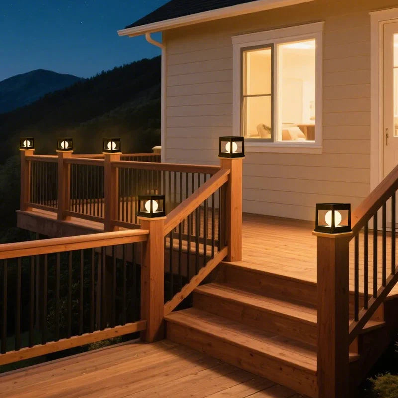 Solar-Gartenlaterne mit 2 Lichtfarben und automatischem Sensor -    Zorenza