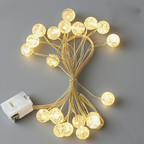 LED Lichterkette Kristallkugeln Warmweiß -    Zorenza