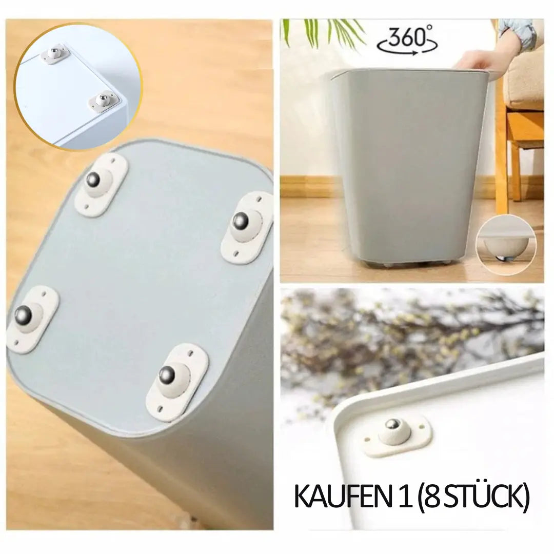 Selbstklebende 360° Edelstahlrollen Zorenza