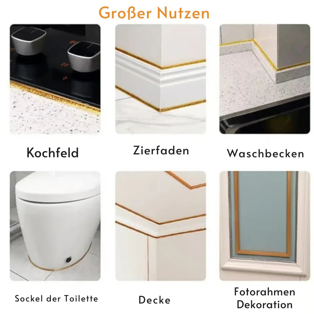 Selbstklebendes Fugenband für Fliesen – flexibel, wasserdicht & einfach anzubringen Zorenza