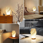 Tischleuchte mit Wellendesign und LED-Licht -    Zorenza