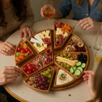 Serviertablett-Set aus Holz Zorenza