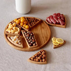 Serviertablett-Set aus Holz Zorenza