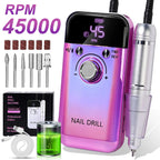 45000 RPM oplaadbare elektrische nagelboormachine Professionele nagelboren voor gelnagels Polish Draagbare nagelvijl manicure tool Zorenza