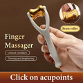 Finger-Massagegerät mit Messing-Rollen für Akupressur Zorenza