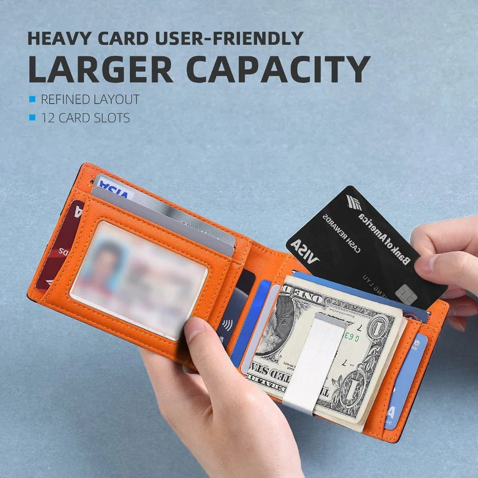 Slim-Wallet mit RFID-Schutz und Geldclip -    Zorenza